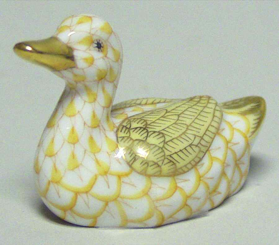 Ducks Baby Duck-Butterscotch - No Box by Herend-1