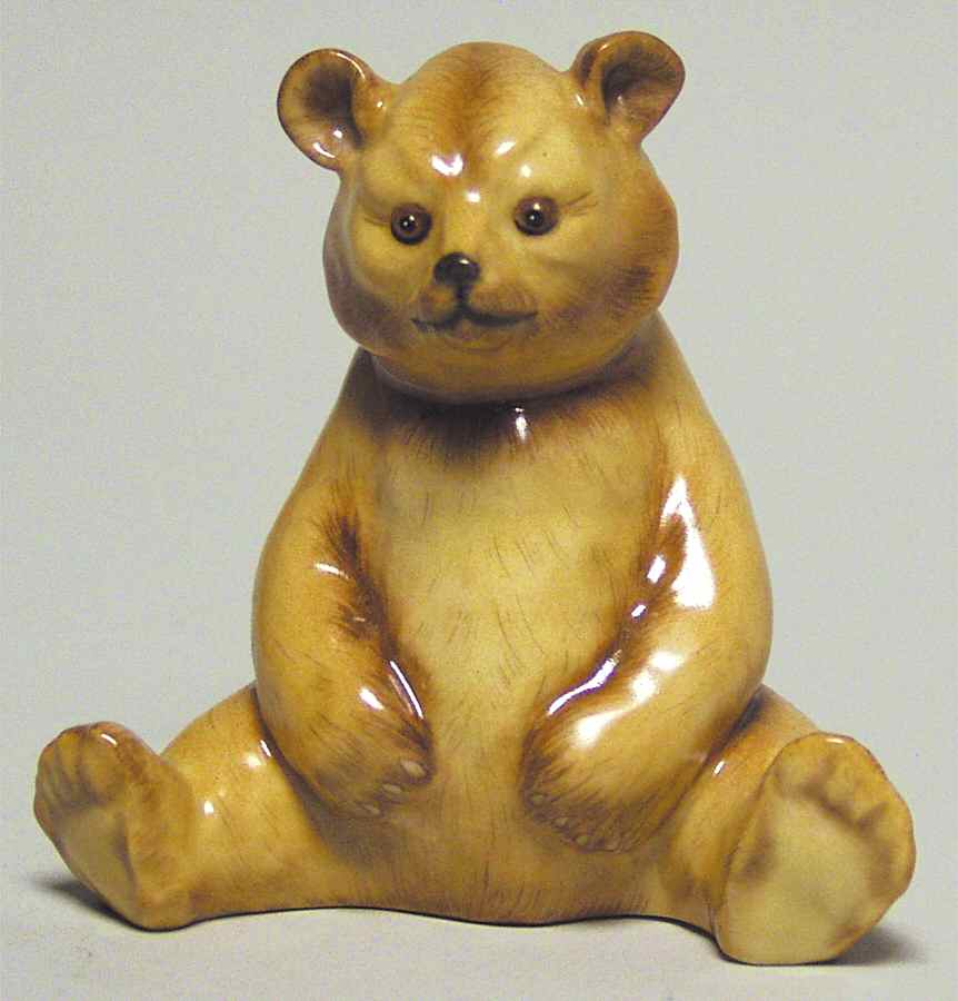 Bears Baby Bear Sitting-Natural - No Box by Herend-1