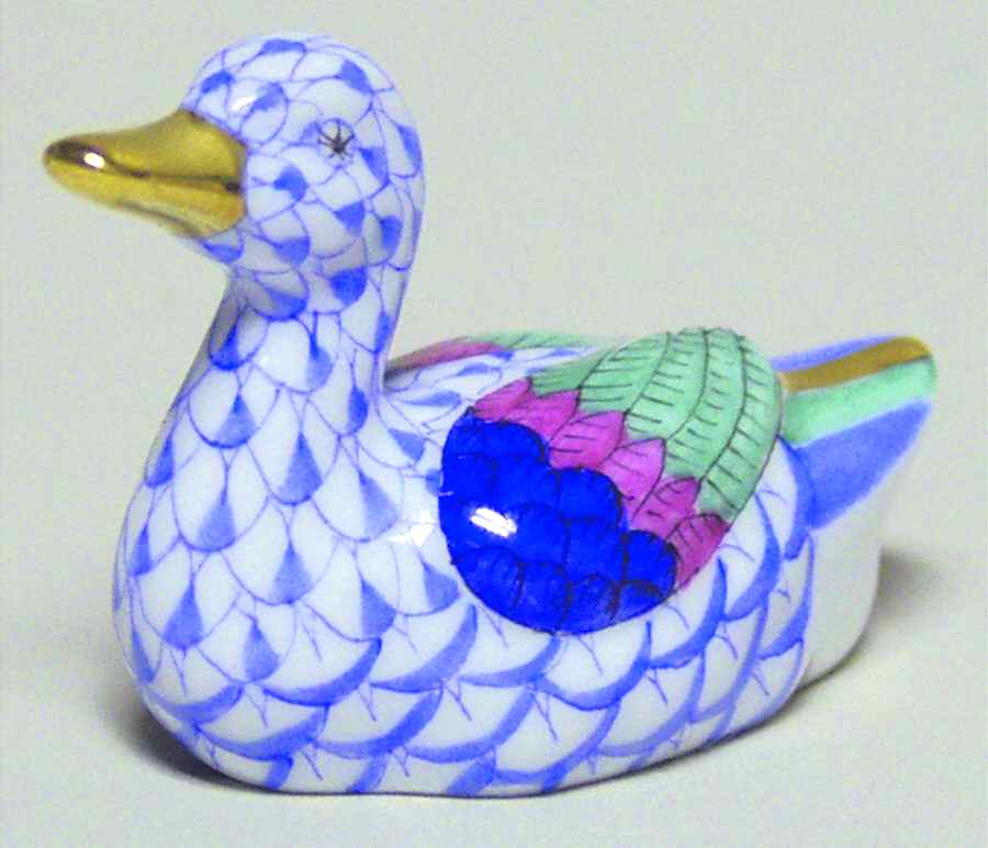 Ducks Baby Duck-Blue - No Box by Herend-1