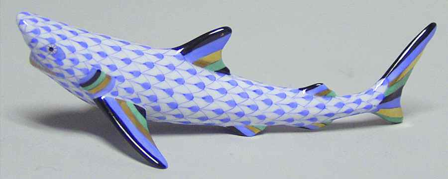 Sea Marine Animals Shark-Blue - No Box by Herend-1