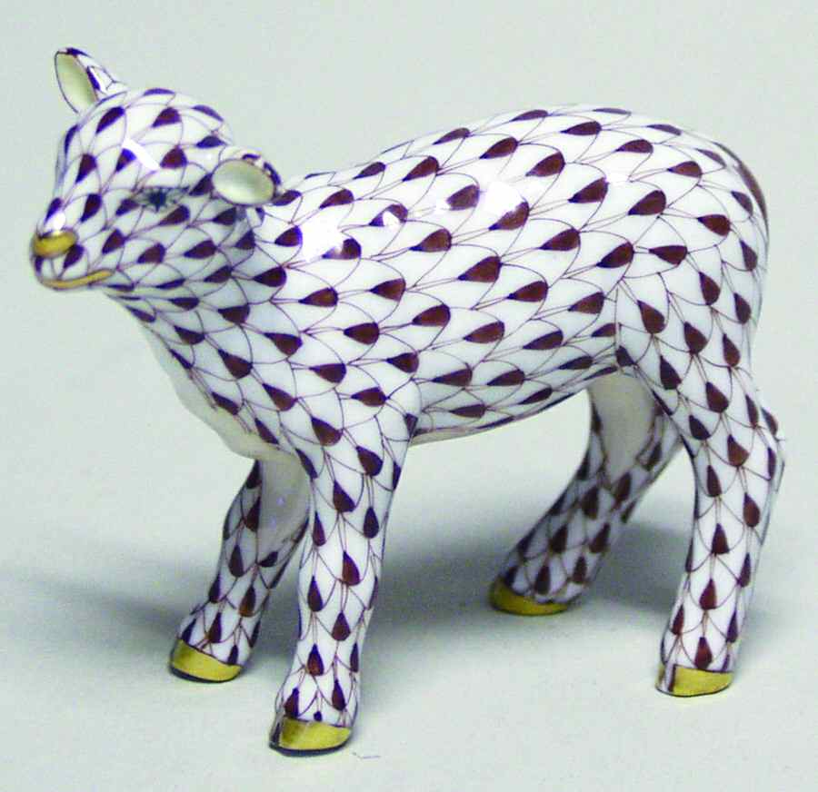 Lambs & Goats Baby Lamb-Chocolate - No Box by Herend-1