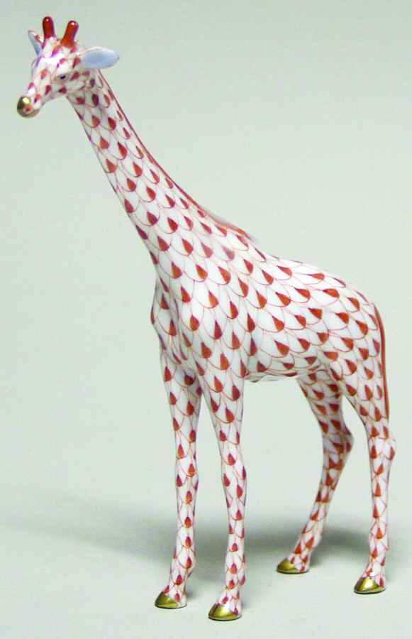 Wild Animals Giraffe/Small-Rust - No Box by Herend-1