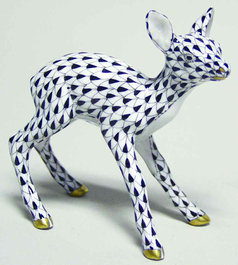 Deer Fawn-Black - No Box by Herend-1