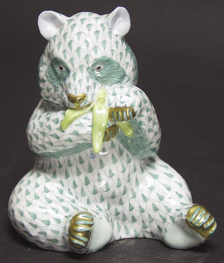Bears Panda-Green - No Box by Herend-1