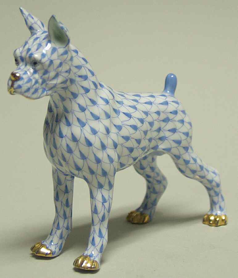 Dogs Boxer-Blue - No Box by Herend-1