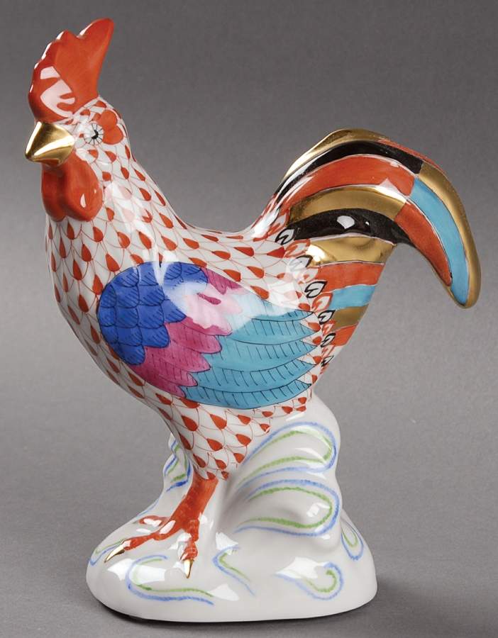 Roosters Rooster-Rust - No Box by Herend-1