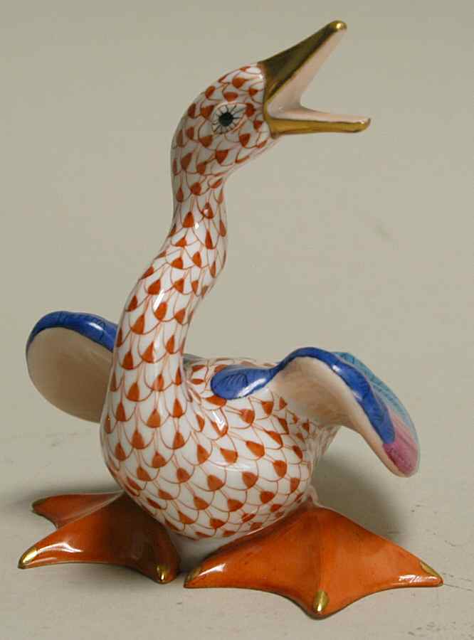 Ducks Wild Duck-Rust - No Box by Herend-1