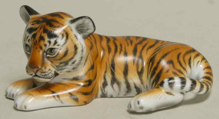 Endangered Species Series Baby Sumatra Tiger-Natural - Boxed by Herend-1