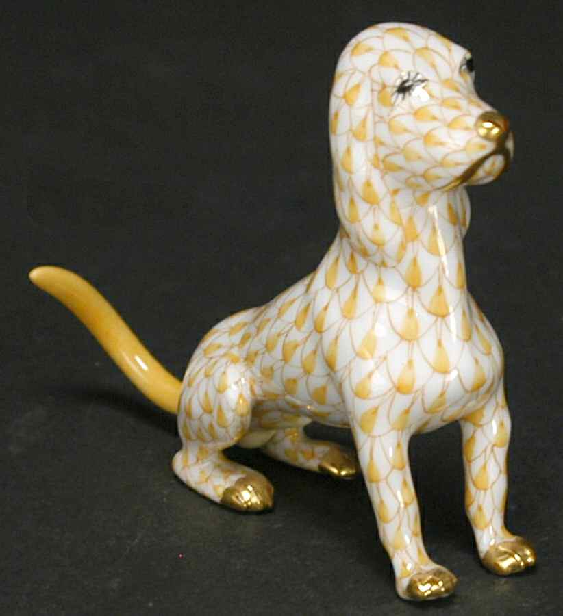 Dogs Baby Hound-Butterscotch - No Box by Herend-1