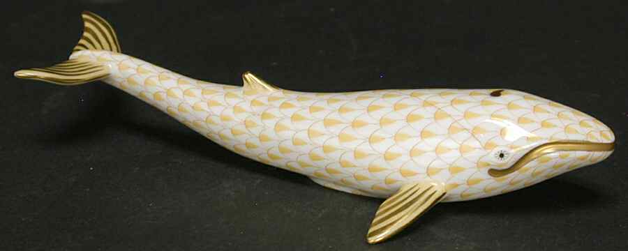 Sea Marine Animals Whale-Butterscotch - No Box by Herend-1