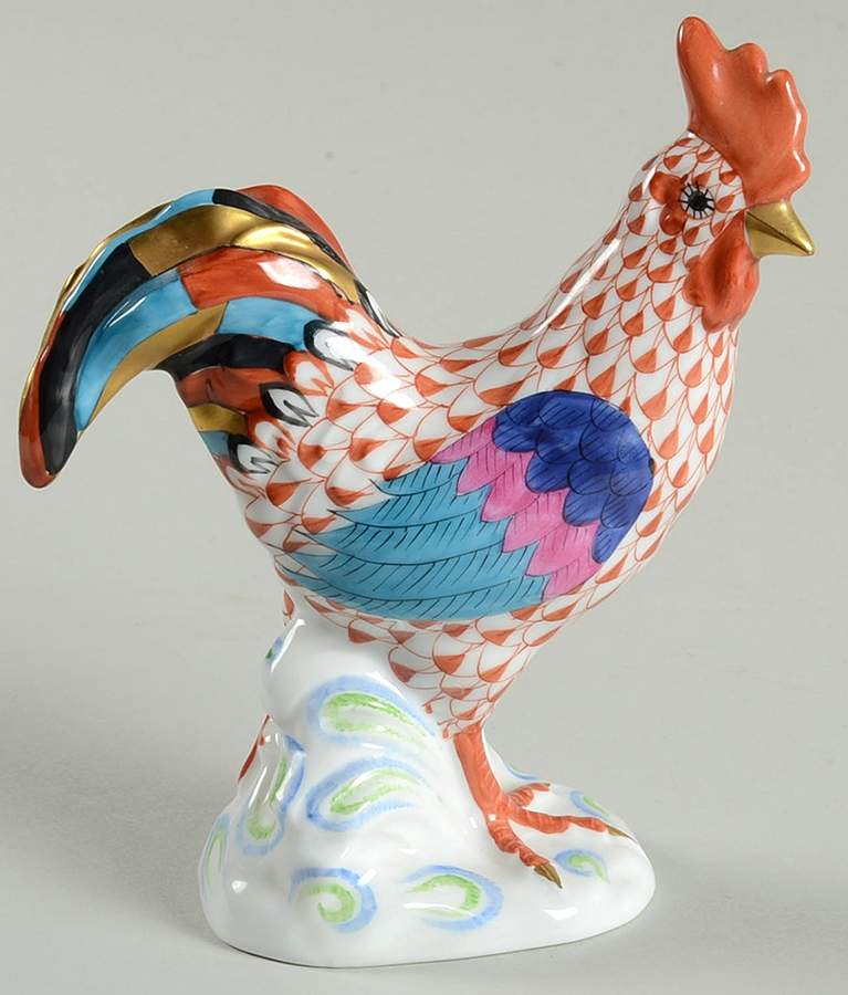Roosters Rooster-Rust - No Box by Herend-1