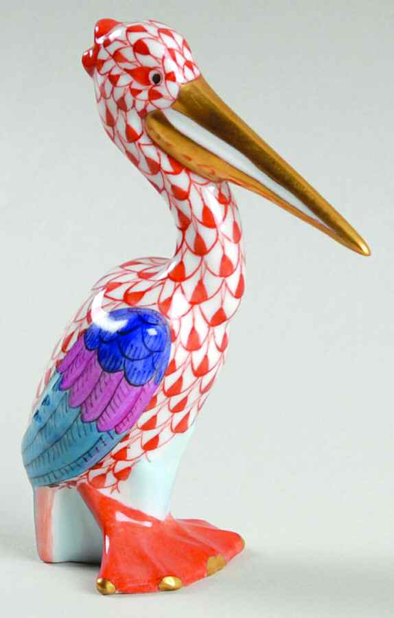 Waterfowl Pelican-Rust - No Box by Herend-1