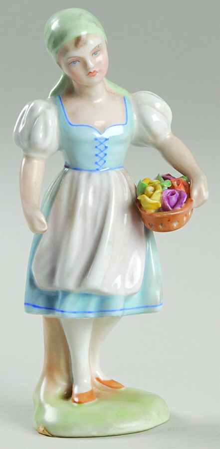 Children Peasant Girl-Blue - No Box by Herend-1
