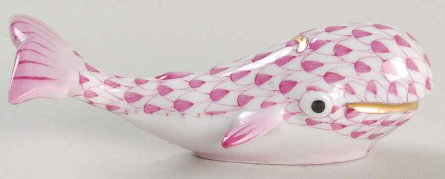 Sea Marine Animals Baby Whale-Raspberry - No Box by Herend-1
