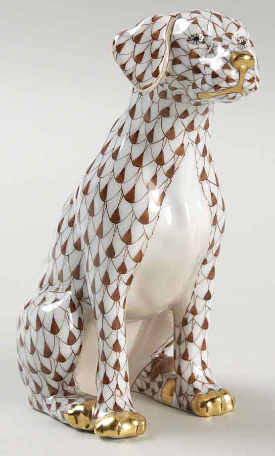 Dogs Dalmatian Seated-Chocolate - No Box by Herend-1