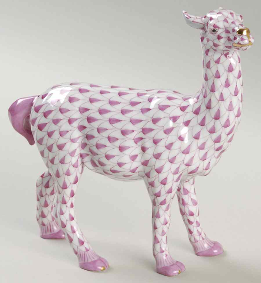Horses (Equine) Llama-Raspberry - No Box by Herend-1
