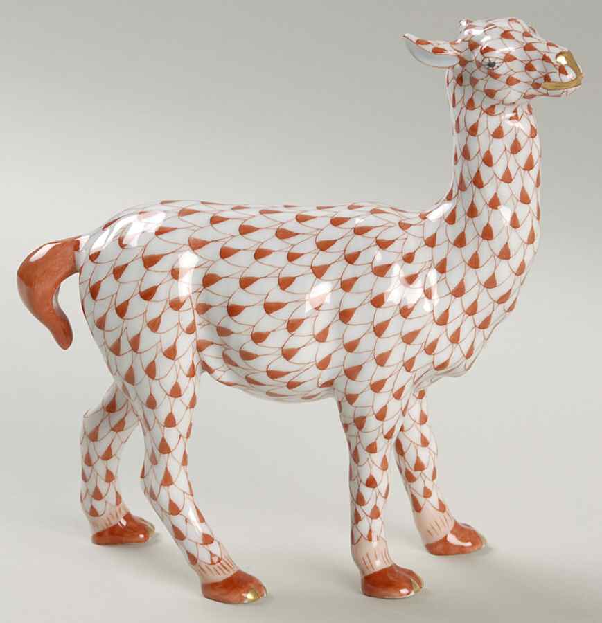 Horses (Equine) Llama-Rust - No Box by Herend-1