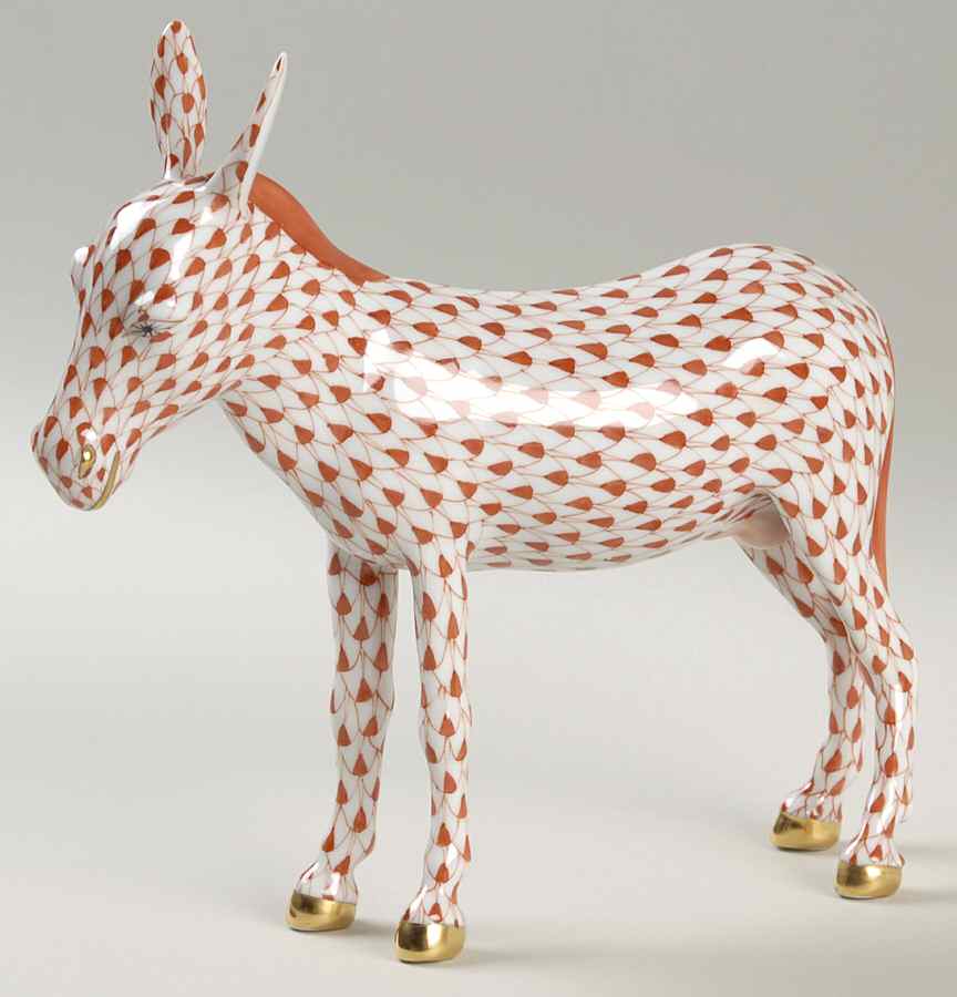 Horses (Equine) Donkey-Rust - No Box by Herend-1