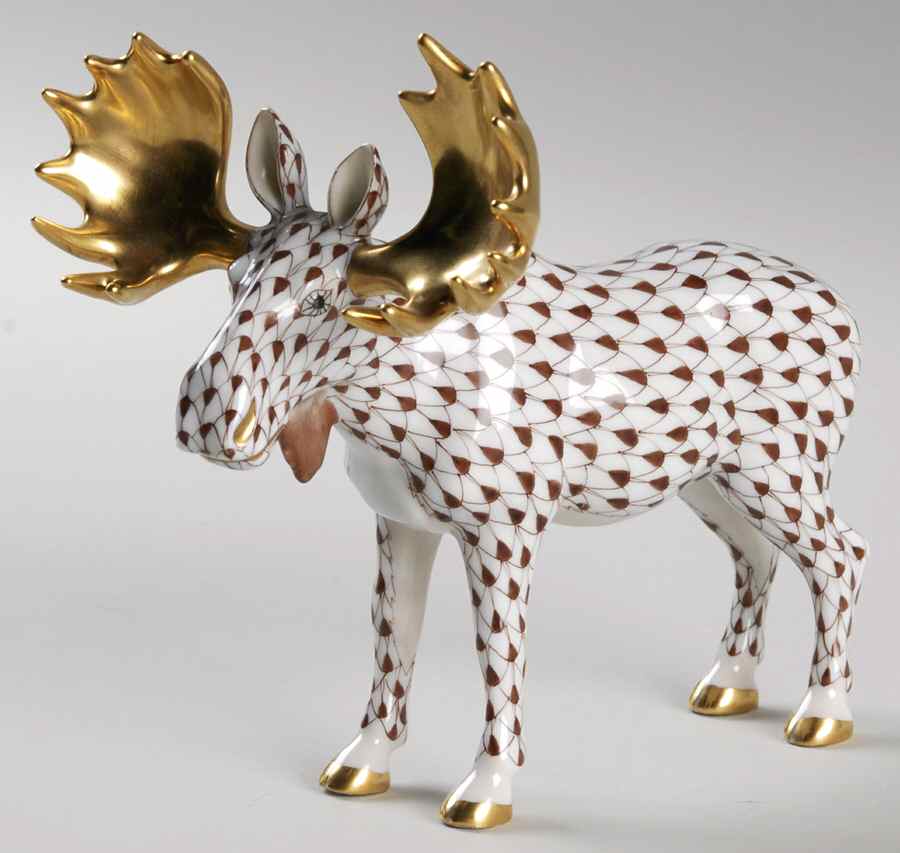 Deer Moose-Chocolate - No Box by Herend-1
