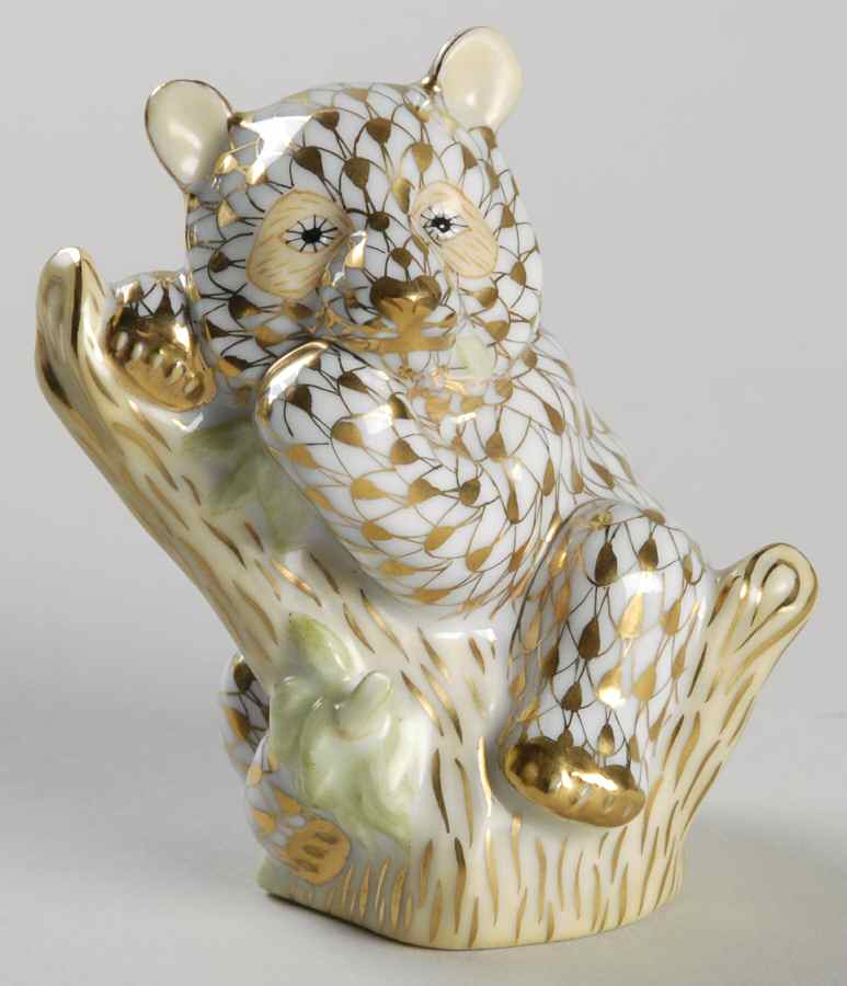 Collector's Guild Figurines Baby Giant Panda-2002 Gold - No Box by Herend-1