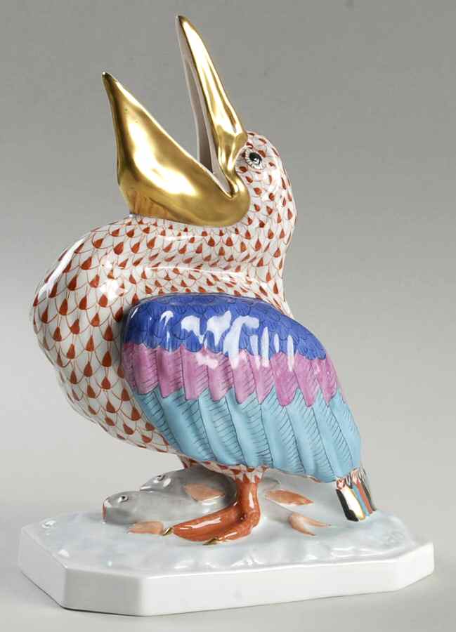 Waterfowl Pelican-Rust - No Box by Herend-1