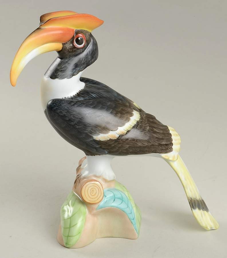 Birds Hornbill-Natural - No Box by Herend-1