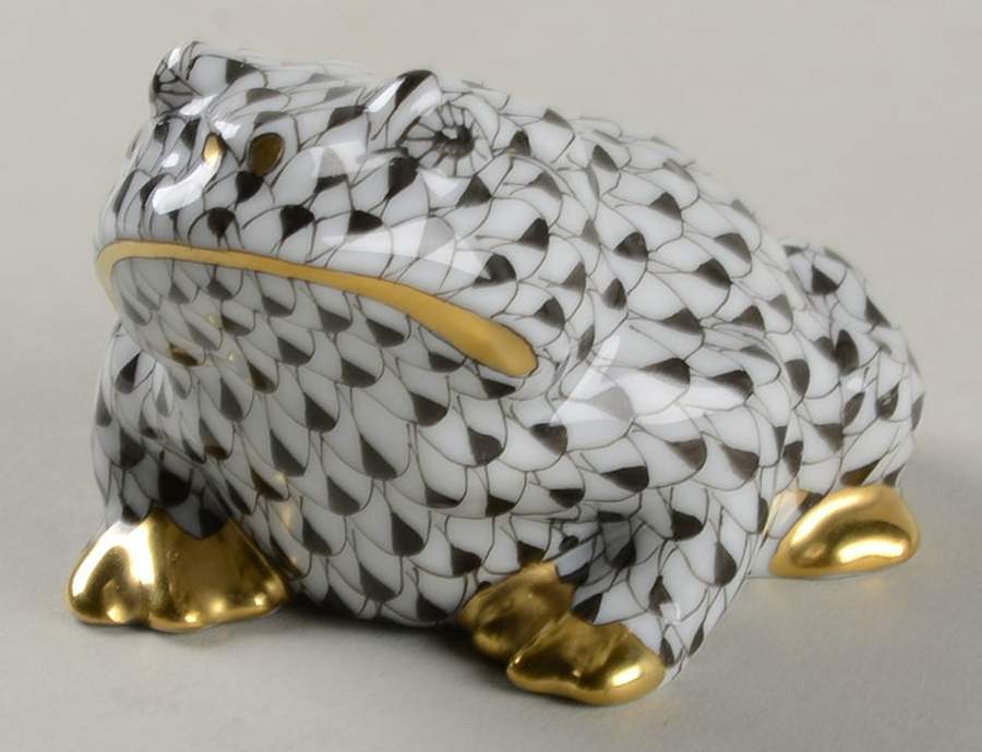 Frogs Frog-Black - No Box by Herend-1