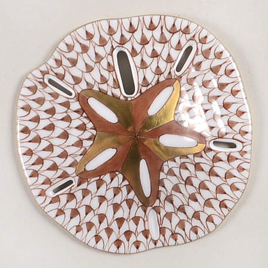 Shells Sand Dollar-Chocolate - No Box by Herend-1