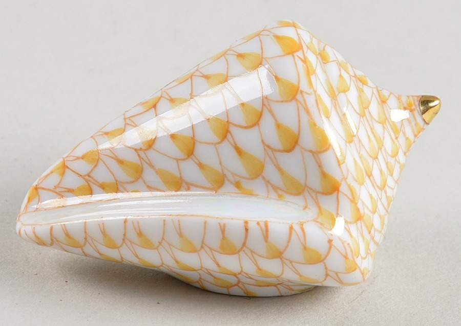 Shells Cone Shell-Butterscotch - No Box by Herend-1