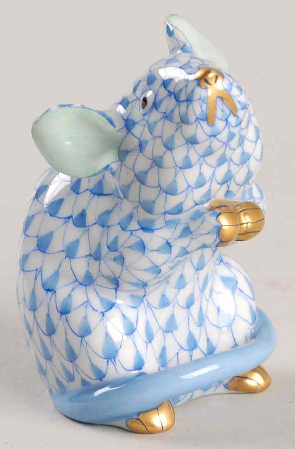 Rodents Mouse-Blue - No Box 42 by Herend-1