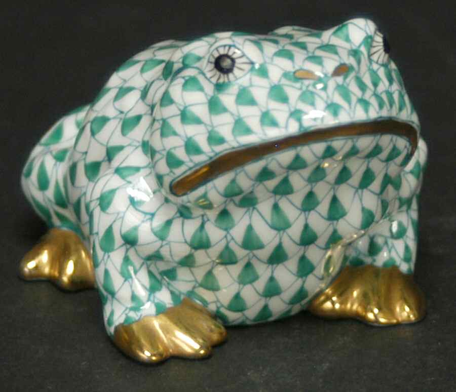 Frogs Frog-Green - No Box by Herend-1