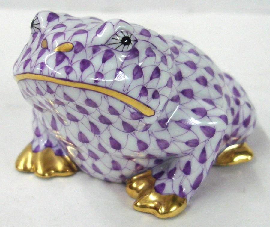 Frogs Frog-Lilac - No Box by Herend-1