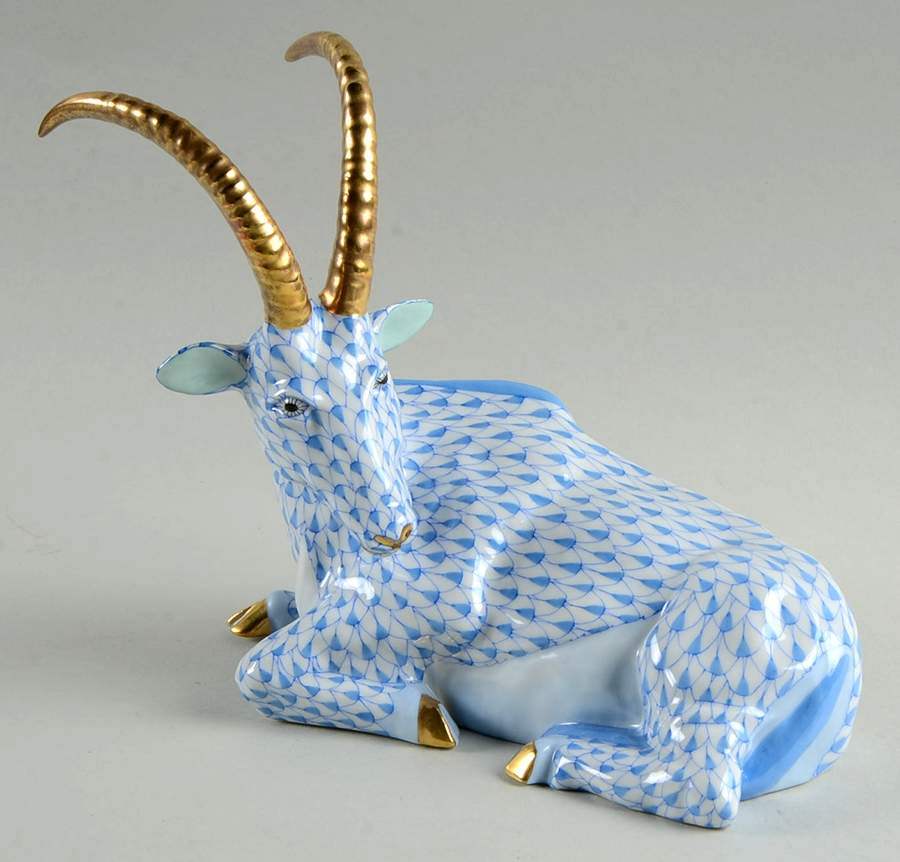 Horses (Equine) Antelope-Blue - No Box by Herend-1