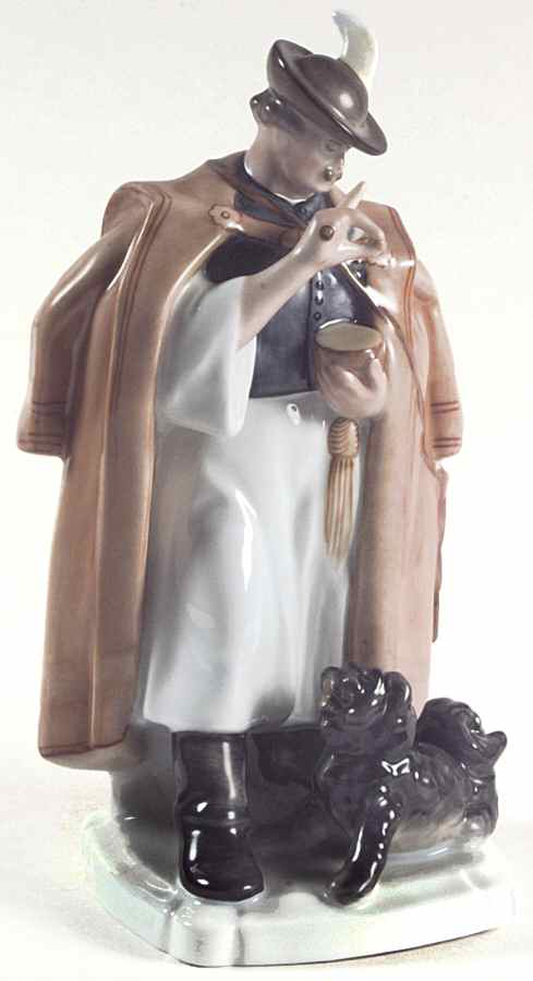 Traditional Hungarian People Man With Dog - No Box by Herend-1