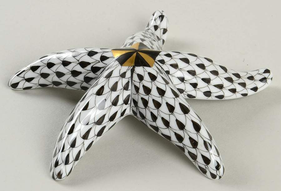 Shells Starfish-Black - No Box by Herend-1