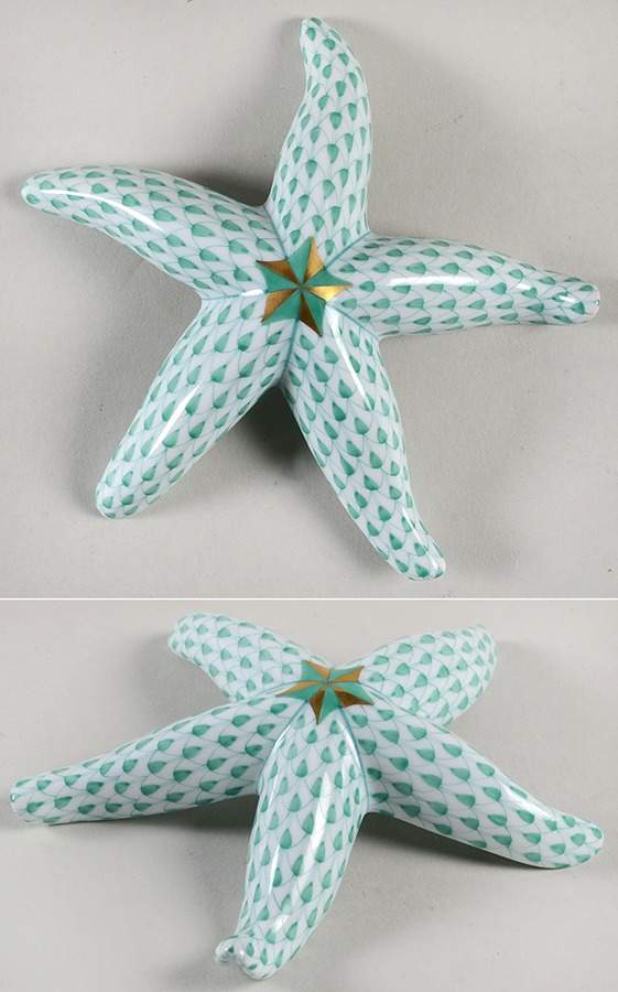 Shells Starfish-Green - No Box by Herend-1