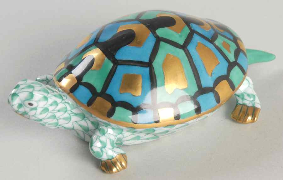 Turtles Turtle-Green - No Box by Herend-1