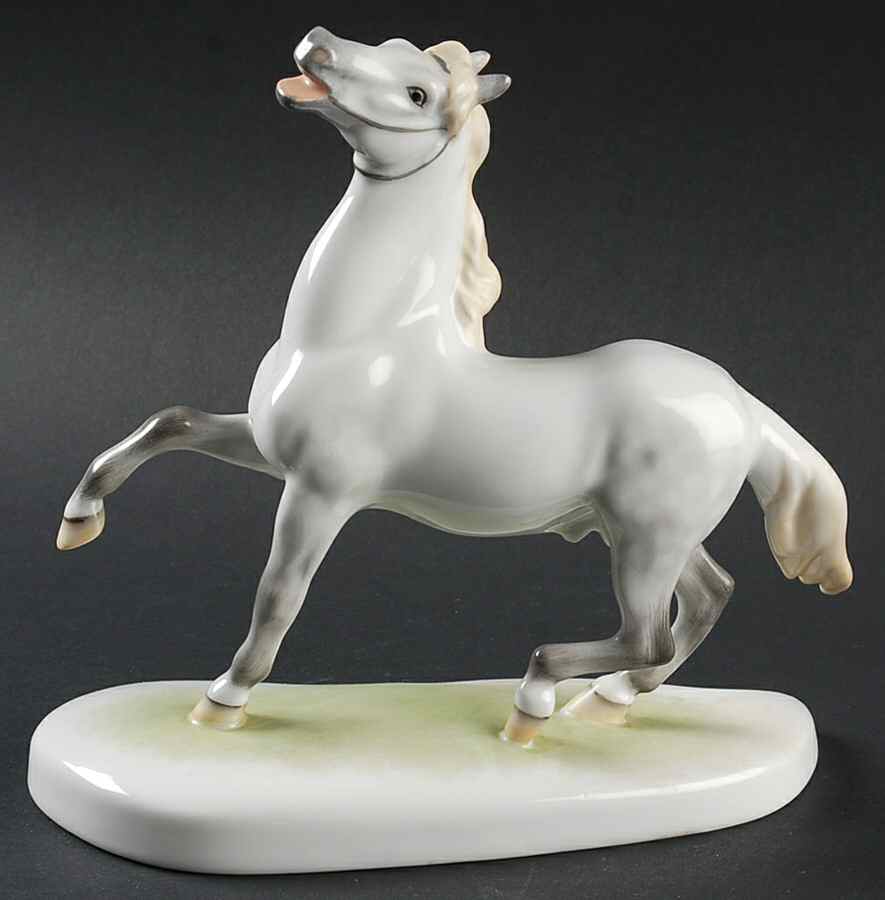 Horses (Equine) Prancing Horse-Natural - No Box by Herend-1