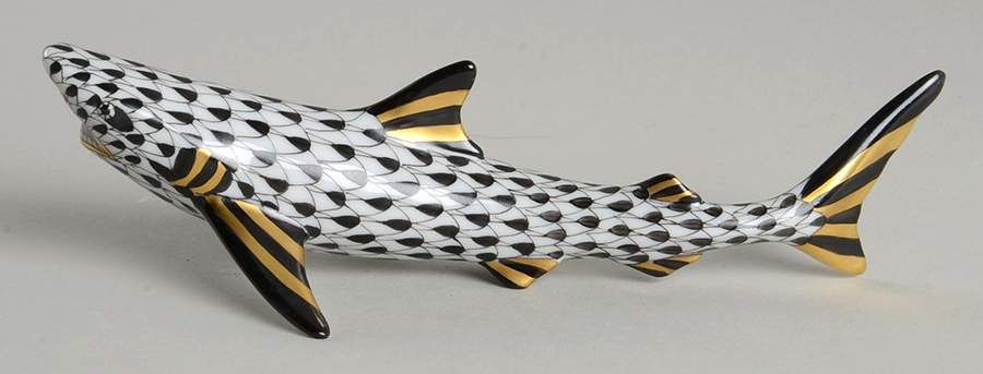 Sea Marine Animals Shark-Black - No Box by Herend-1