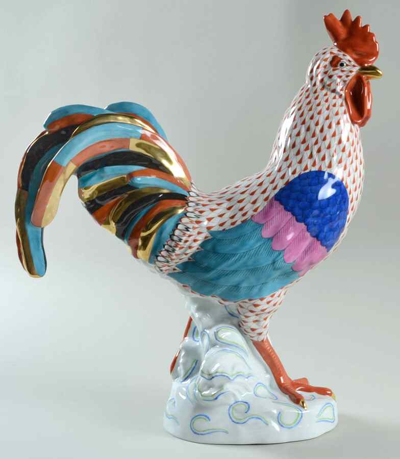 Roosters Rooster-Rust - No Box by Herend-1