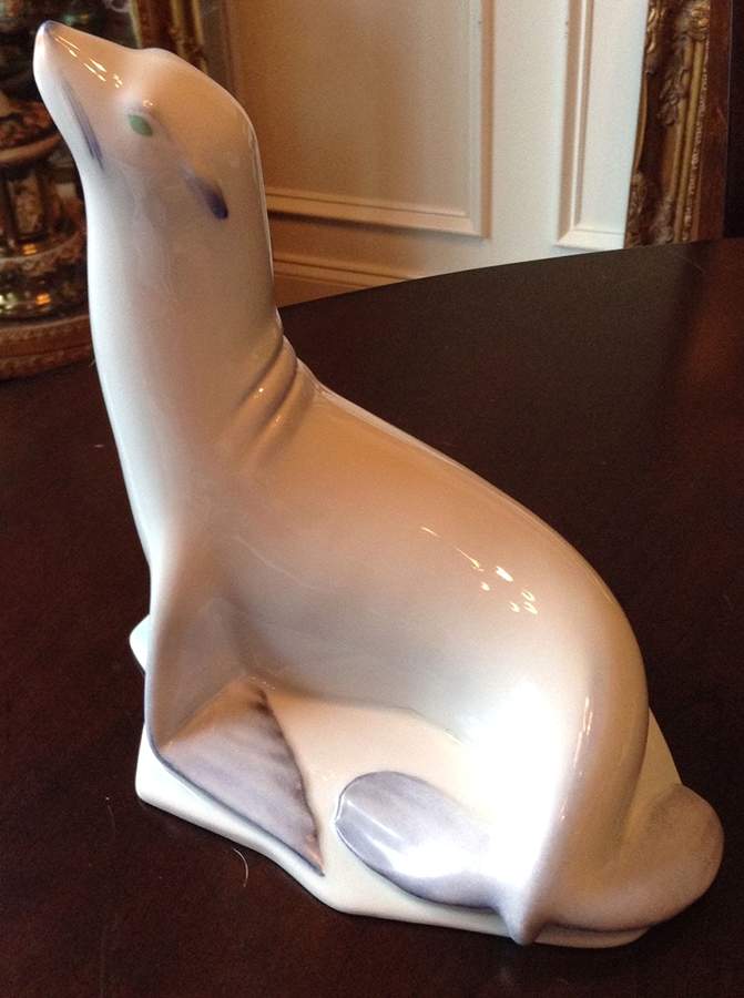 Sea Marine Animals Sea Lion On Ice-Natural - No Box by Herend-1