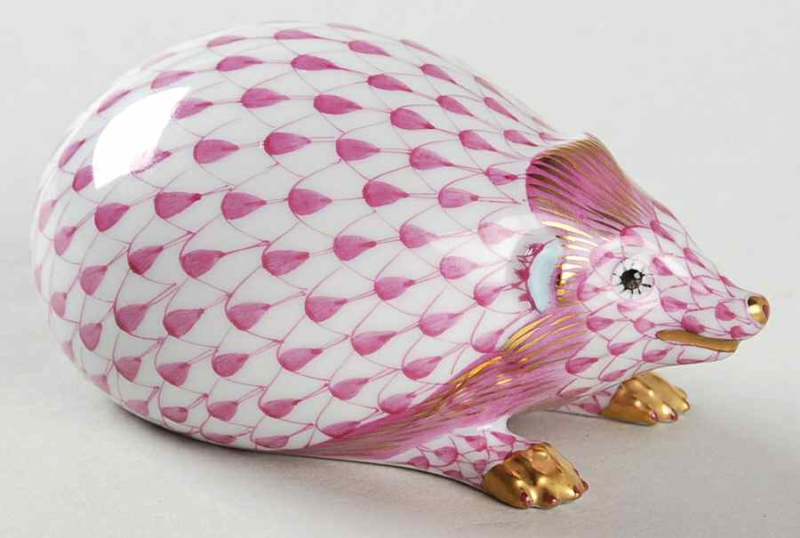 Wild Animals Hedgehog-Raspberry - No Box by Herend-1