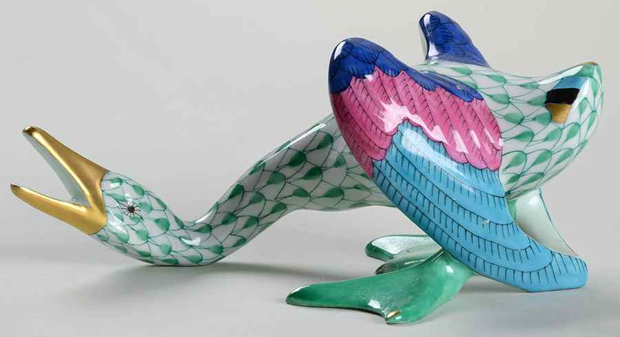 Ducks Wild Duck-Green - No Box by Herend-1