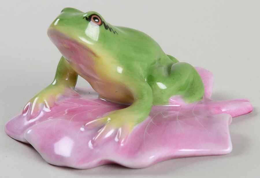 Frogs Frog On Lily Pad-Natural - No Box by Herend-1
