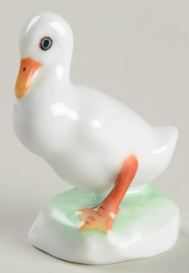Ducks Duck-Natural/White - No Box by Herend-1