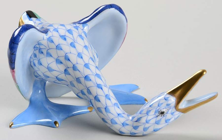 Ducks Wild Duck-Blue - No Box by Herend-1