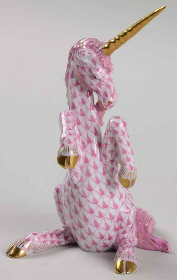 Myths and Legends Unicorn-Raspberry - No Box by Herend-1