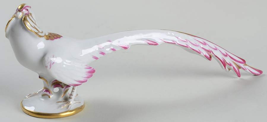 Game Birds Pheasant-White - No Box by Herend-1