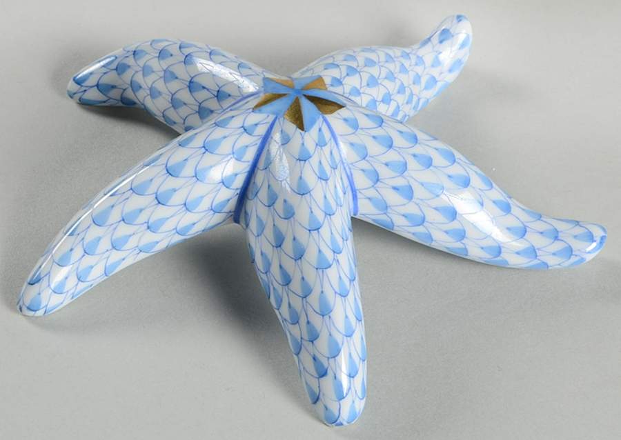 Shells Starfish-Blue - No Box by Herend-1
