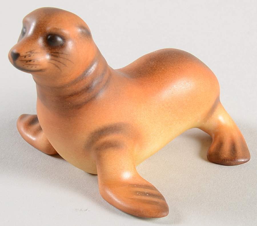 Sea Marine Animals Sea Lion-Natural - No Box by Herend-1